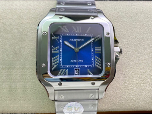 Cartier De Santos WSSA0013 BV Factory Blue Dial Replica Watch - UK Replica