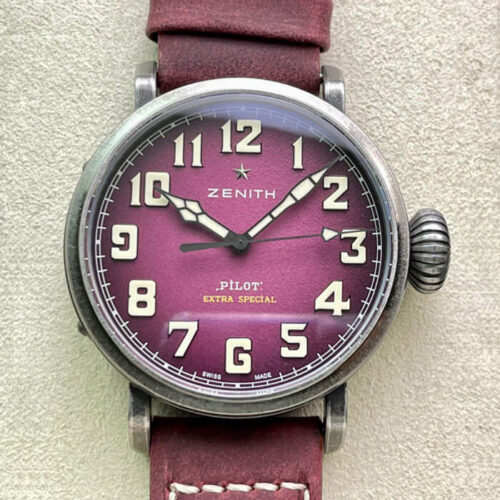 Zenith Pilot Type 20 Extra Special Ton Up 45MM 11.2430.679.21.C801 XF Factory Purple Dial Replica Watch - UK Replica