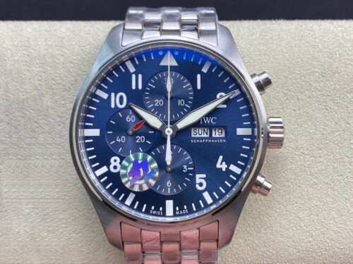 IWC Pilot Chronograph Edition Le Petit Prince IW377717 ZF Factory V2 Blue Dial Replica Watch - UK Replica