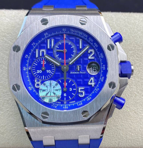 Audemars Piguet Royal Oak Offshore Chronograph 26470 JF Factory V2 Blue Dial Replica Watch - UK Replica