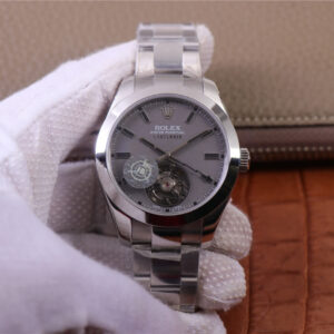 JB Factory Replica Rolex Milgauss Base 116400 Label Noir Design LNT01HS-001 Silver case watch