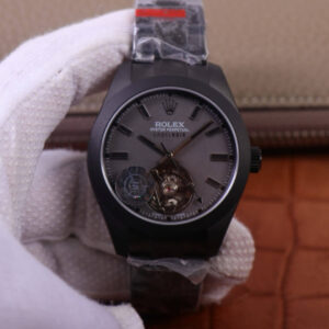 JB Factory Replica Rolex Milgauss Base 116400 Label Noir Design LNT01HS-001 Black case watch