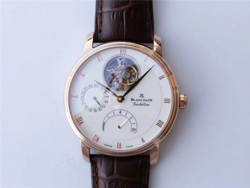 JB Factory Blancpain Villeret Tourbillon 8 Jours 6025-3642-55b Replica Watch