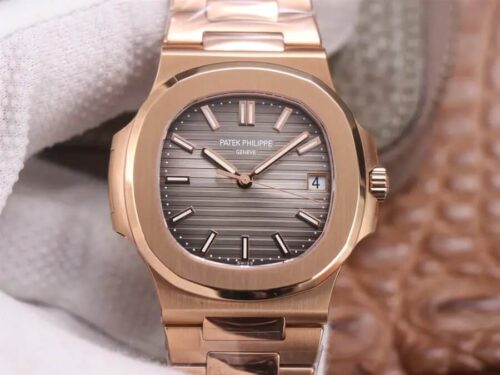Patek Philippe Nautilus 5711/1R-001 PPF Factory V4 Rose Gold Brown Dial Replica Watch