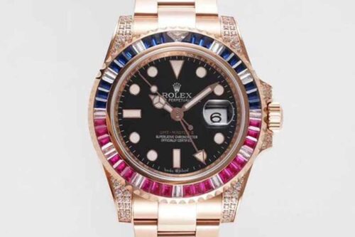 Rolex GMT Master II 116759 SAru ROF Factory Rose Gold Replica Watch