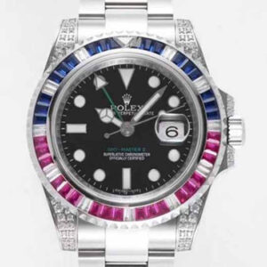 Rolex GMT Master II 116759 SAru-78209 ROF Factory Black Dial Replica Watch