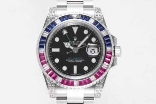Rolex GMT Master II 116759 SAru-78209 ROF Factory Black Dial Replica Watch