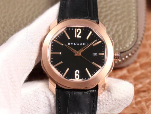 Bvlgari Octo 101963 BGOP41BGLD BV Factory Black Dial Replica Watch