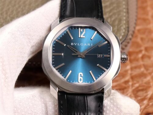 Bvlgari Octo 102429 BV Factory Light Blue Dial Replica Watch