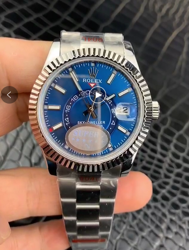 REAL SHOT VIDEO:ROLEX SKY DWELLER M326934 0003 NOOB FACTORY BLUE DIAL