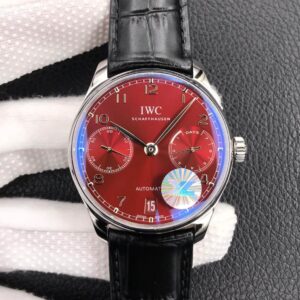 IWC Portugieser IW500714 YL Factory Burgundy Red Dial Replica Watch