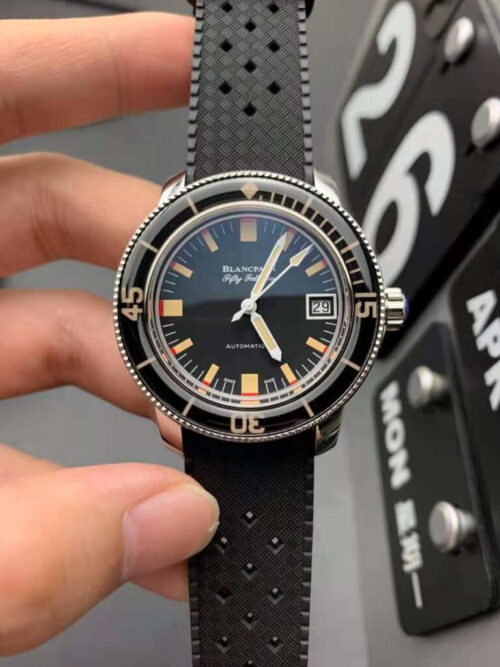 Blancpain Fifty Fathoms Barakuda 5008B 1130 B52A ZF Factory Black Dial Replica Watch
