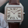 Cartier Santos WH100651 V6 Factory White Dial Replica Watch
