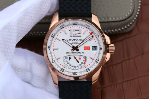 Chopard Classic Racing Mille Miglia 161272-5001 V6 Factory White Dial Rose Gold Replica Watch