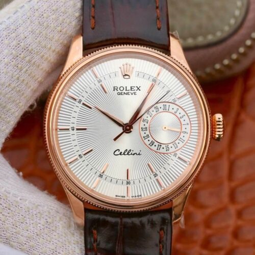 Rolex Celini Date M50515-0008 MKS Factory Silver Dial Replica Watch