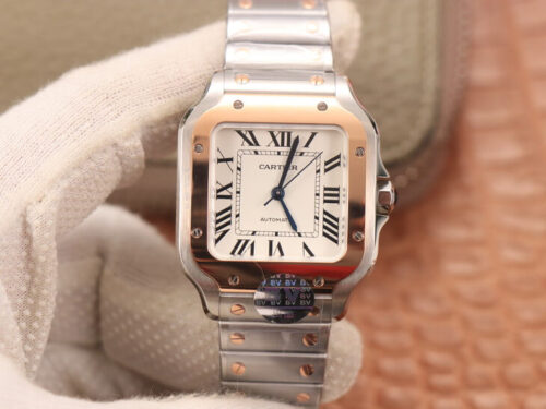 Cartier De Santos W2SA0007 BV Factory White Dial Replica Watch