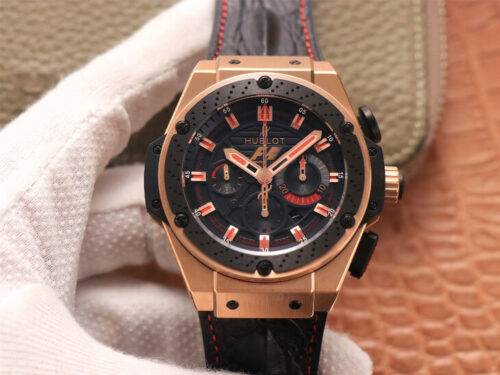 Hublot King Power Ferrari F1 V6 Factory Black Dial Rose Gold Replica Watch