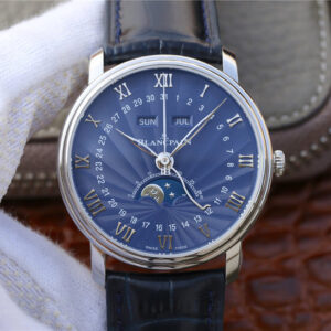 Blancpain Villeret 6654-1529-55B OM Factory V2 Blue Dial Replica Watch