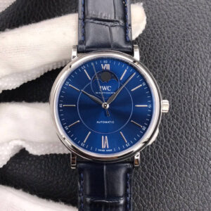 IWC Portofino Moon Phase IW459402 MKS Factory Blue Dial Replica Watch