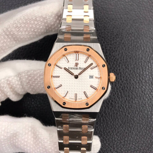 Audemars Piguet Royal Oak 67650 33MM JF Factory White Dial Replica Watch