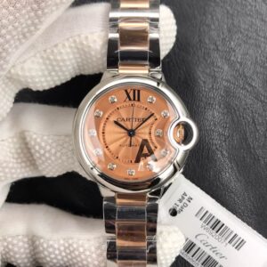 Ballon Bleu De Cartier Ladies 33MM V6 Factory Gold strap Replica Watch