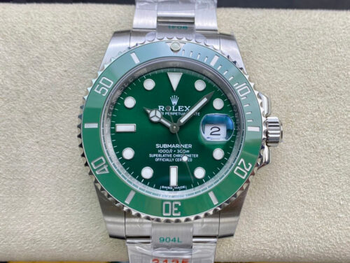 Rolex Submariner 116610LV-97200 ZF Factory Green Dial Stainless Steel Strap Replica Watch