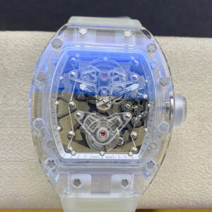 Richard Mille RM056 Tourbillon EUR Factory White Transparent Strap Replica Watch