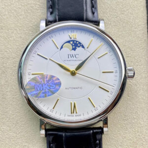 IWC Portofino Moon Phase IW459401 MKS Factory White Dial Replica Watch