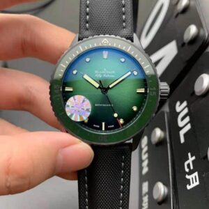 Blancpain Fifty Fathoms Bathyscaphe Mokkarran 5005 0153 NABA GF Factory Green Dial Replica Watch