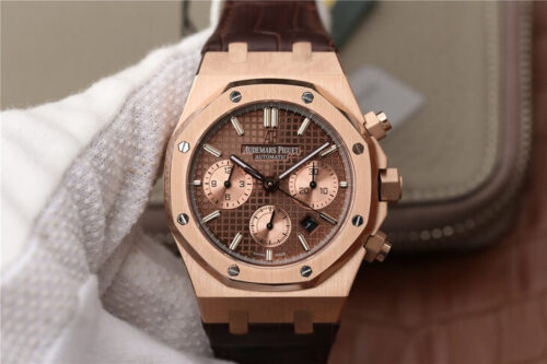 Audemars Piguet Royal Oak Chronograph 26331OR.OO.D821CR.01 OM Factory Brown Dial Replica Watch