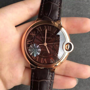 Ballon Bleu De Cartier W6920037 V6 Factory Chocolate Color Dial Replica Watch
