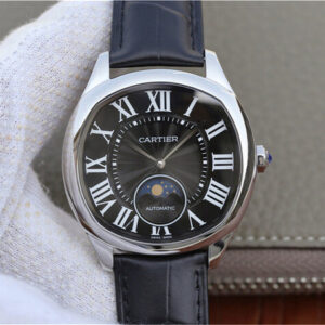 Drive De Cartier Moonphase WGNM0009 Black Dial Replica Watch