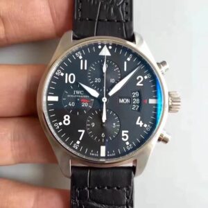 IWC Pilot IW37777 ZF Factory Black Dial Replica Watch