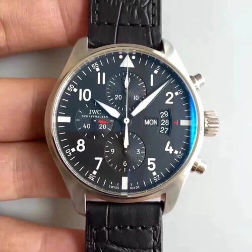 IWC Pilot IW37777 ZF Factory Black Dial Replica Watch