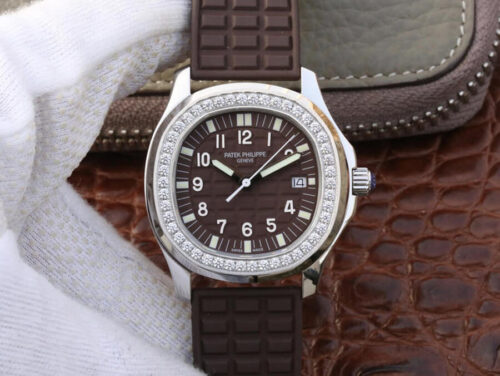Patek Philippe Aquanaut 5067A-023 PPF Factory Brown Dial Replica Watch