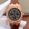 Audemars Piguet Royal Oak Perpetual Calendar 26574 JF Factory Rose Gold Grey Dial Replica Watch