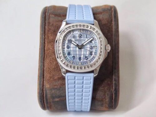 Patek Philippe Aquanaut 5072G-001 PPF Factory Light Blue Dial Replica Watch