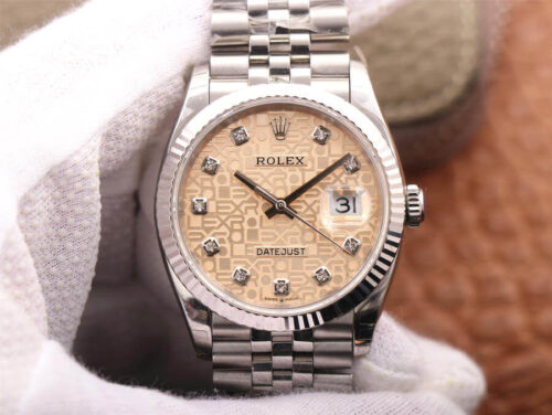 Rolex Datejust M126234-0023 36MM EW Factory Diamond-Studded Dial Replica Watch