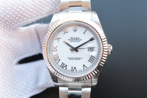Rolex Datejust M126334-0023 EW Factory White Dial Replica Watch
