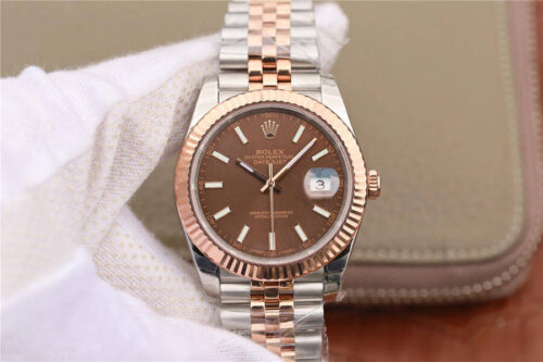 Rolex Datejust M126331-0002 EW Factory Chocolate Color Dial Replica Watch