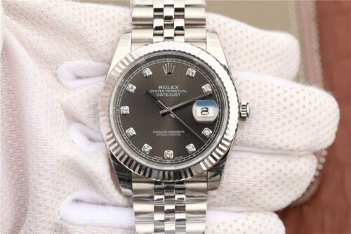 Rolex Datejust M126334-0006 EW Factory Grey Dial Replica Watch