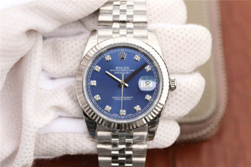 Rolex Datejust M126334-0016 EW Factory Blue Dial Replica Watch