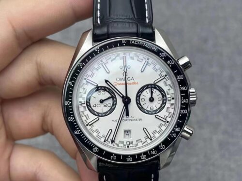 Omega Speedmaster Racing Chronograph 329.33.44.51.04.001 OM Factory White Dial Replica Watch