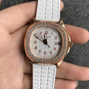 Patek Philippe Aquanaut 5068R-010 PPF Factory White Dial Replica Watch
