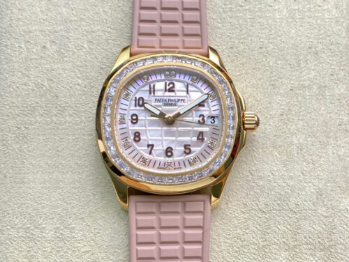 Patek Philippe Aquanaut 5072R-001 PPF Factory Rose Gold Mother Of Pearl Dial Replica Watch