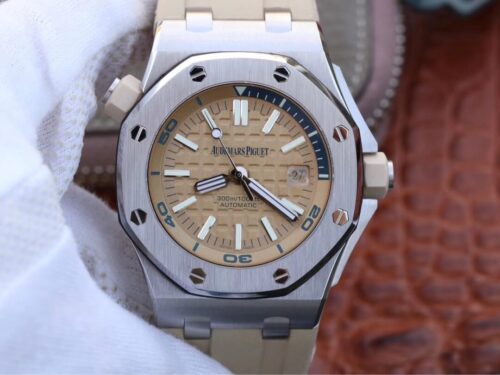 Audemars Piguet Royal Oak Offshore 15710ST.OO.A085CA.01 JF Factory Beige Dial Replica Watch