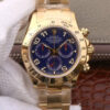 Rolex Daytona Cosmograph 116528 JH Factory Full Gold Blue Dial Replica Watch