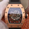 Richard Mille RM035 Americas KV Factory Rose Gold Black Strap Replica Watch