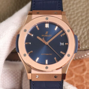 Hublot Classic Fusion 511.OX.7180.LR WWF Factory Rose Gold Blue Dial Replica Watch