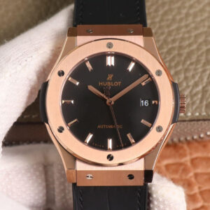 Hublot Classic Fusion 511.OX.1181.LR WWF Factory Rose Gold Black Dial Replica Watch